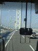 バスで明石海峡大橋を渡っている途中(^^)