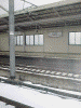 雪の三河安城駅