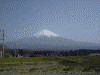 白糸の滝近くから見た富士山