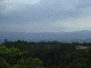 霧島に上がる途中から見た桜島
