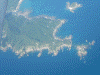 上空から見た佐多岬