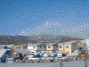 スーパー北斗６号の車窓(1)/雪をかぶった山々