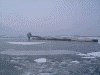 ガリンコ号IIから見た流氷(3)/オホーツクタワーを越え、いよいよ沖合へ