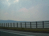 国道101号線から見る日本海/鰺ヶ沢付近