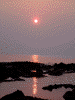 日本海に沈みゆく夕陽(2)
