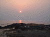 日本海に沈みゆく夕陽(3)