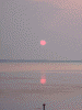 サロマ湖に沈む夕陽(5)