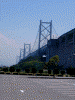 与島フィッシャーマンズワーフから眺める北備讃瀬戸大橋，南備讃瀬戸大橋