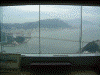 火の山公園展望台から関門橋を眺める