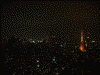 東京シティビューから眺める東京タワー(2)/左には汐留シオサイトと愛宕グリーンヒルズが…