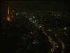 東京シティビューから眺める東京タワー(8)/一の橋ジャンクション方面