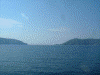 赤灘の瀬戸(左：知夫里島，右：西ノ島)