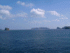 島前から島後へ向かう途中の島影(2)/小森島，松島