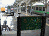 歴史を感じさせる小樽駅の駅名標