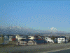 会津若松市内から見た会津磐梯山
