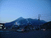 ナイターの光が美しい会津磐梯山