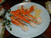 土肥ホテル山海亭の夕食(4)/ゆでた蟹