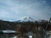 富士山に見守られての移動