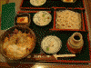 夕食：ミニ松阪丼