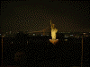 お台場の自由の女神とレインボーブリッジ，東京タワー(1)