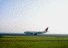 JAL1661便が離陸するまでの羽田空港の様子(6)/離陸しようとしているJAL機