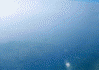 JAL1661便からの眺め(9)＜一眼レフ＞/ぼんやりと江の島が見えます