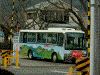 箱根施設めぐりバス(1)/強羅駅横のターンテーブルで方向転換中