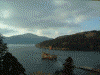 成川美術館からの眺め(4)/芦ノ湖と海賊船