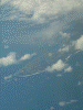 JTA 21便からの眺め(7)/沖永良部島を見下ろす