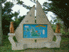 駐車場にあった宮古島の地図(1)