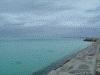 下地島空港沖合のエメラルドブルーの海