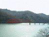 錦秋湖にかかるＪＲ北上線の鉄橋(2)