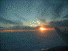JAL4504便から眺める夕陽(3)