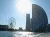 シーバスから眺める横浜港(4)／コスモクロック２１、ランドマークタワー、インターコンチネンタルホテル横浜
