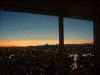 東京シティビューからの眺め(21)/夕焼けの向こうに富士山が見える