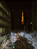 けやき坂のイルミネーションと東京タワー(2)