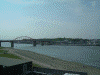 アクアワールド大洗からの眺め(2)/那珂川にかかる海門橋
