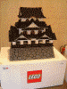 レゴブロックで作られた彦根城の展示