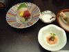 鹿児島東急ホテルの夕食(1)／お刺身他