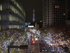 けやき坂のイルミネーション(4)・東京タワー「ダイヤモンドヴェール・ホワイトダイヤモンド」と共に