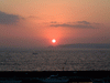 部屋から眺める夕陽(2)