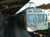 上信電鉄の電車(10)／マンナンライフの広告電車／上州富岡駅