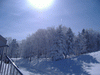 快晴の樹氷観光(3)／樹氷高原駅の雪景色