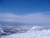 快晴の樹氷観光(15)／地蔵山頂の樹氷と下界の風景