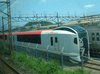 成田エクスプレス向け E259系特急電車／東海道線 藤沢−大船間にて