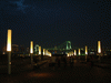 お台場の夜景(1)／レインボーブリッジと東京タワー