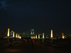 お台場の夜景(2)／レインボーブリッジと東京タワー、自由の女神