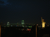 お台場の夜景(3)／レインボーブリッジと東京タワー、自由の女神