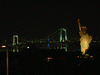 お台場の夜景(5)／レインボーブリッジと東京タワー、自由の女神