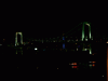 お台場の夜景(5)／レインボーブリッジと東京タワー